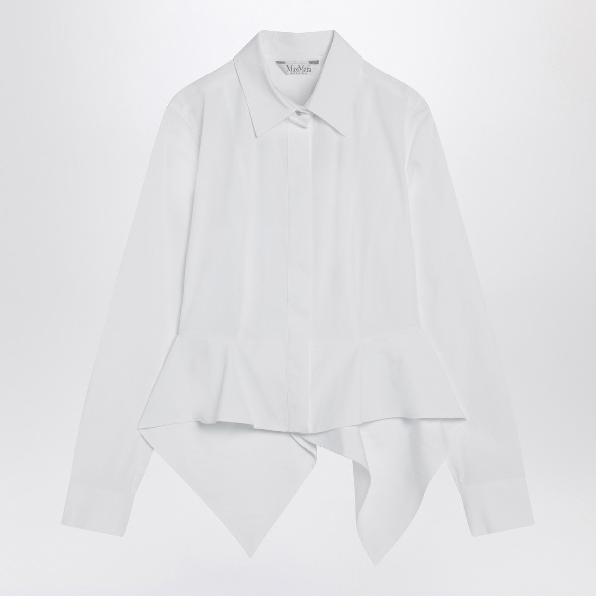 Max Mara White shirt in cotton poplin