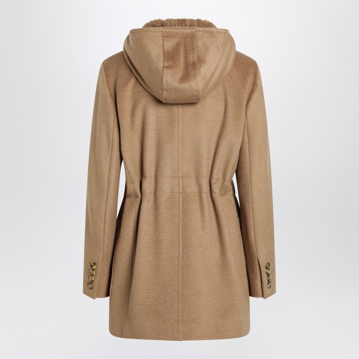 Max Mara Beige zibeline camel parka Max Mara 