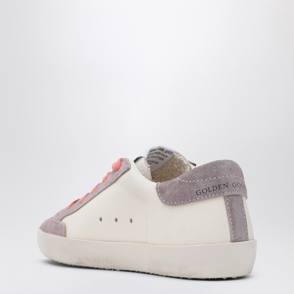 Golden Goose White leather and lilac suede Super-Star sneakers Golden Goose 