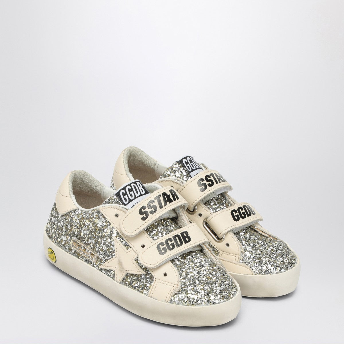 Golden Goose Old School sneaker in platinum/cream glitter Golden Goose 