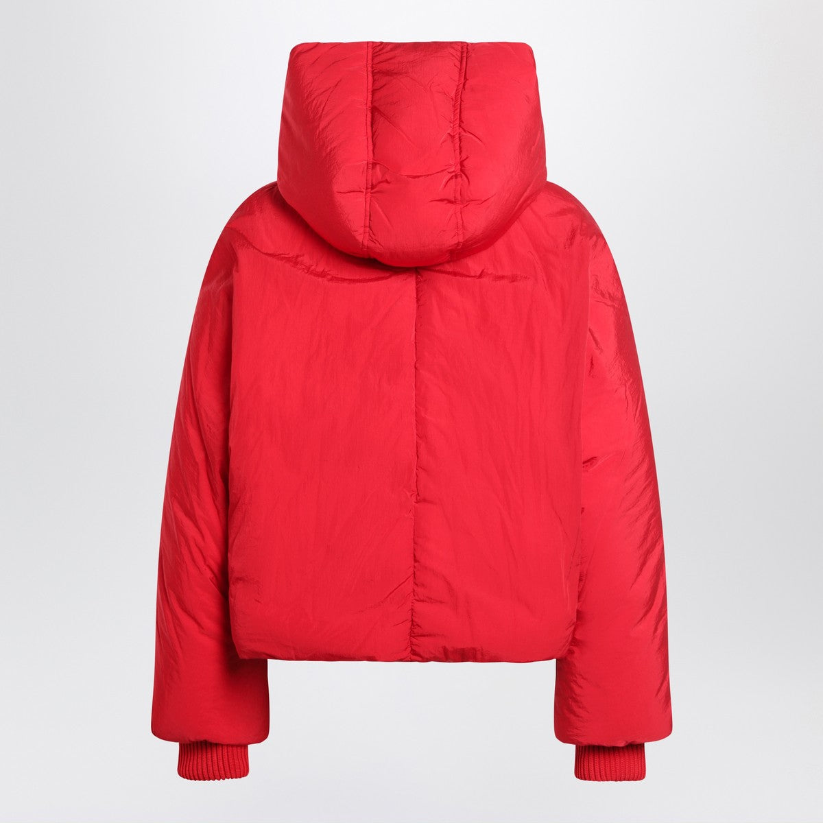 Sportmax Red water-repellent cropped down jacket Sportmax 