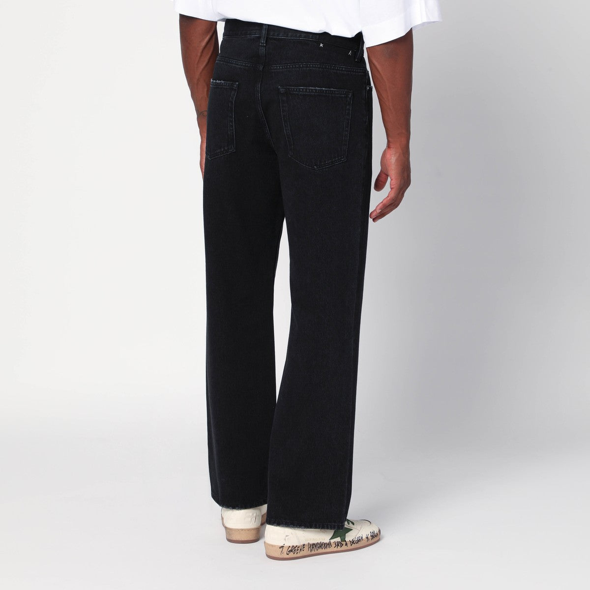 Golden Goose Vintage-effect black jeans Golden Goose 