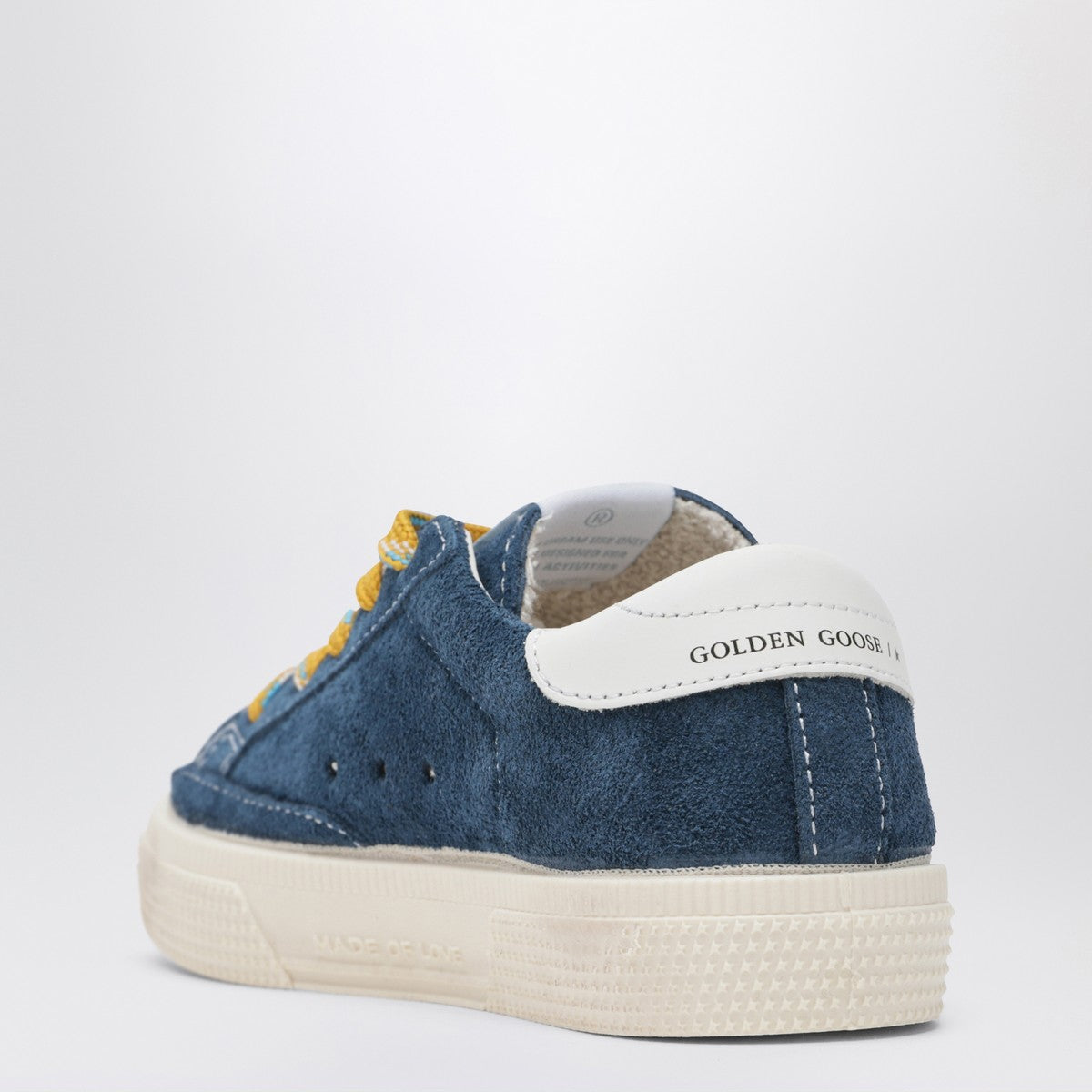 Golden Goose Low-top May sneakers in blue suede and white leather Golden Goose 