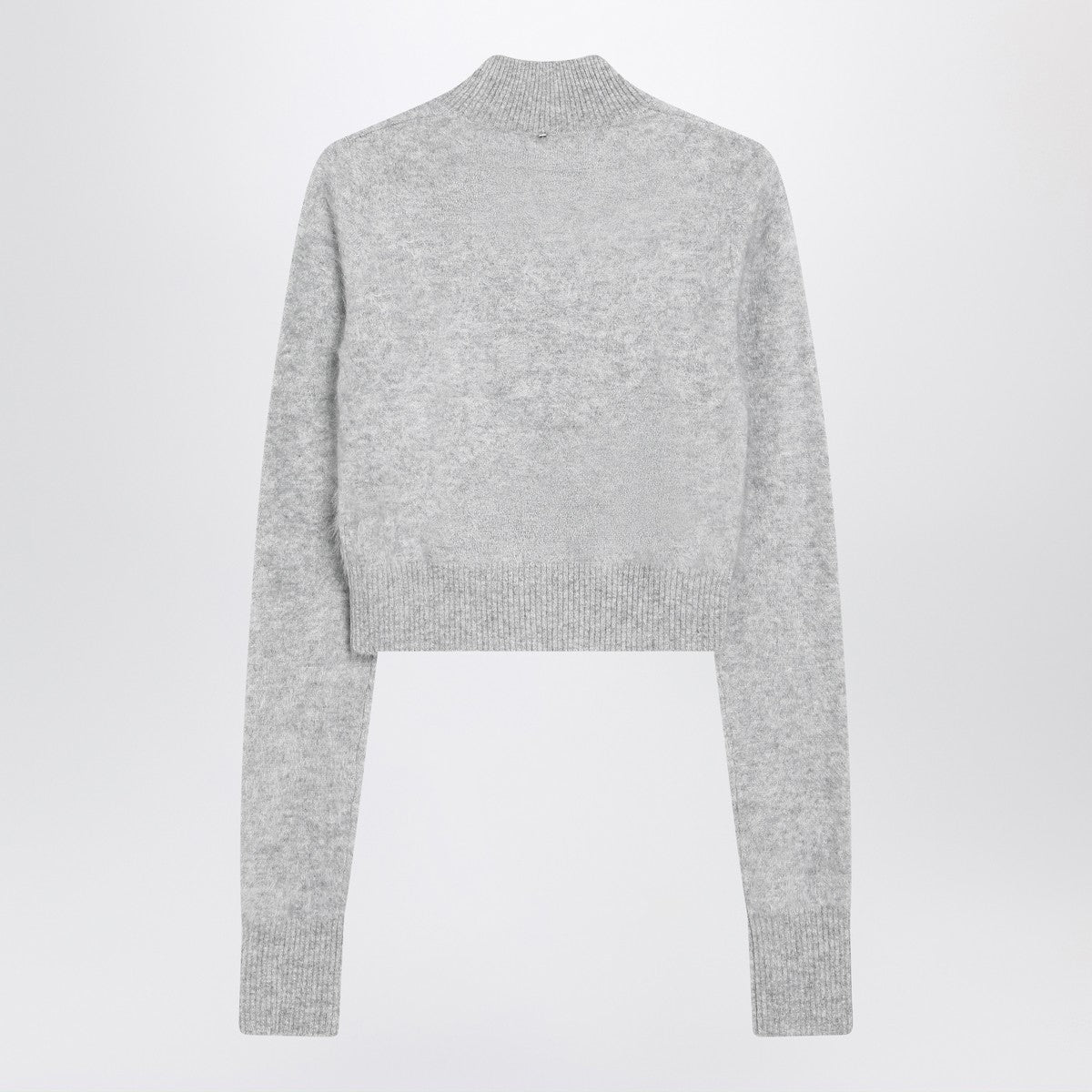 Sportmax Grey cropped cashmere sweater Sportmax 