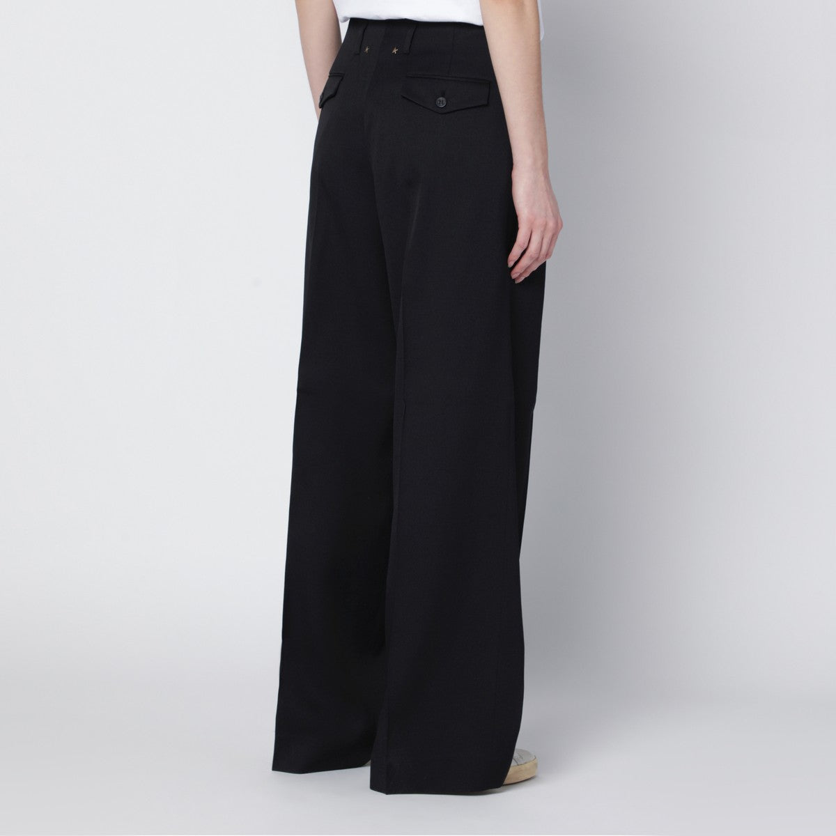 Golden Goose Wide black wool trousers Golden Goose 