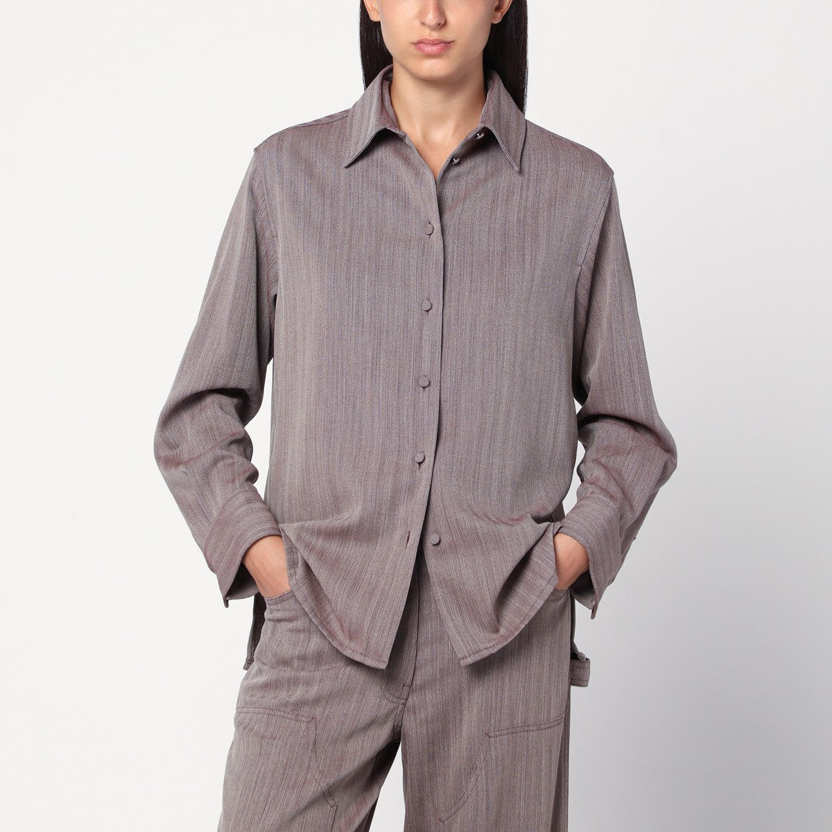 Golden Goose Garnet shirt in chevron wool blend Golden Goose 