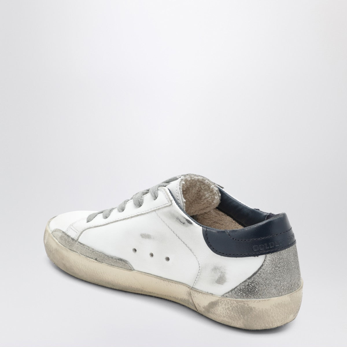 Golden Goose Super-Star sneakers in white/navy blue Golden Goose 