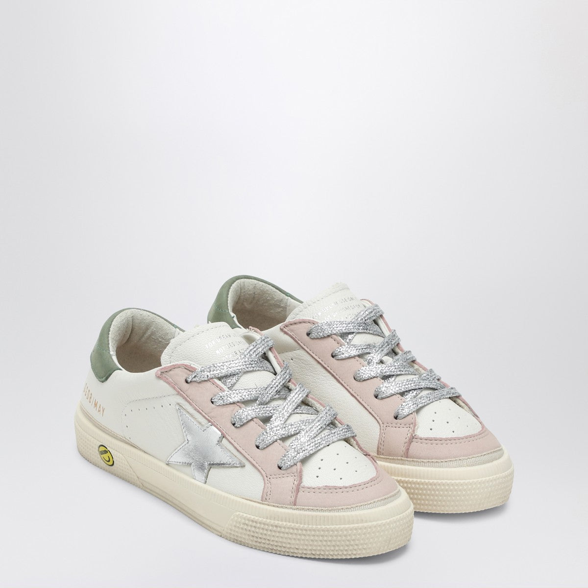 Golden Goose Low-top sneaker May white/pink/olive green Golden Goose 