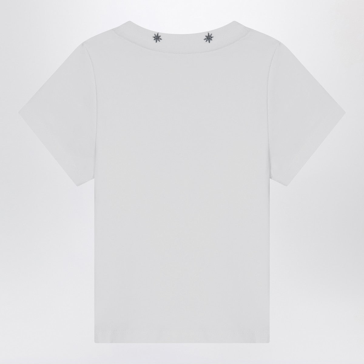 Givenchy White cotton T-shirt with embroidered logo Givenchy 
