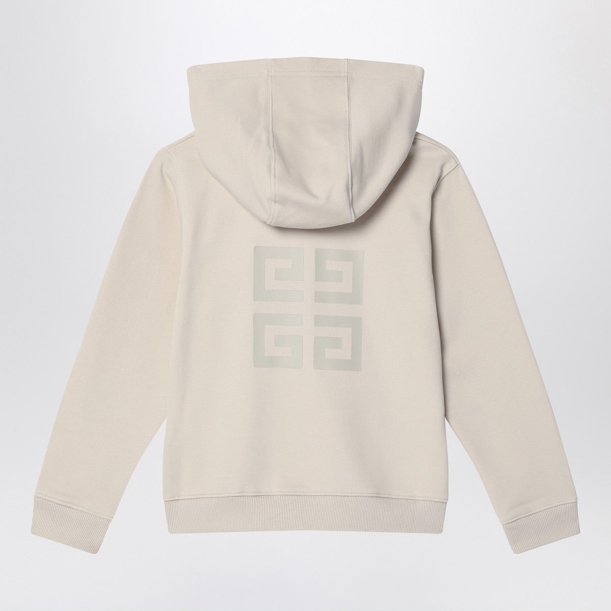 Givenchy Cream-colored zip-up sweatshirt with logo Givenchy 