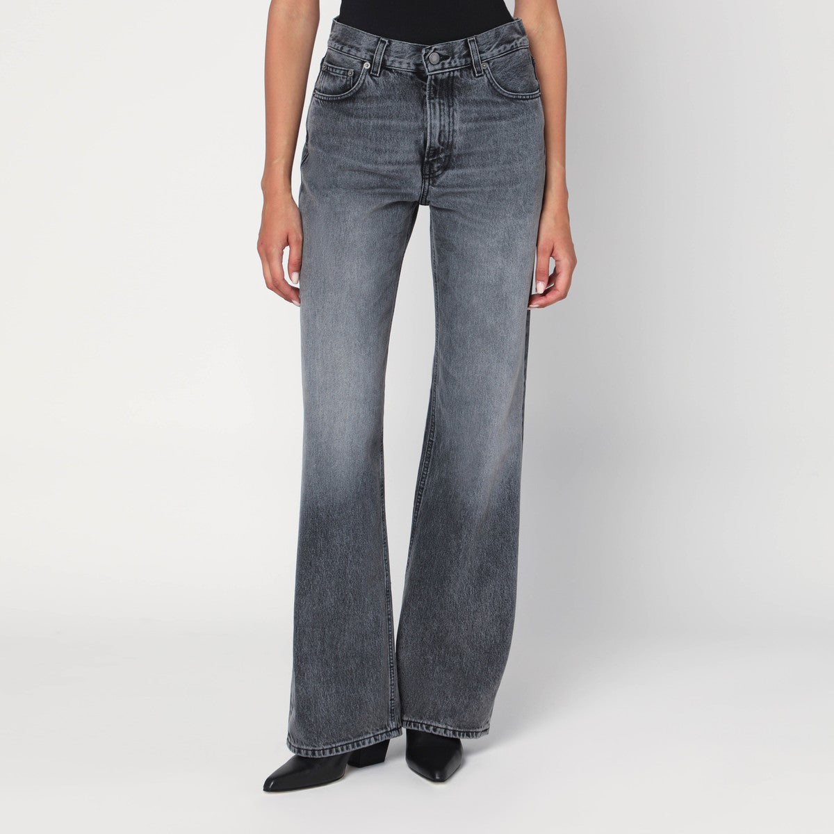 HAIKURE Grey washed effect Korea jeans Haikure 