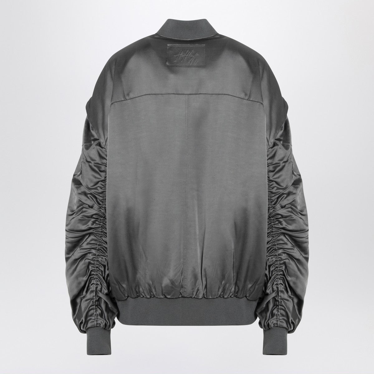 HALFBOY Grey zipped over bomber jacket HALFBOY 