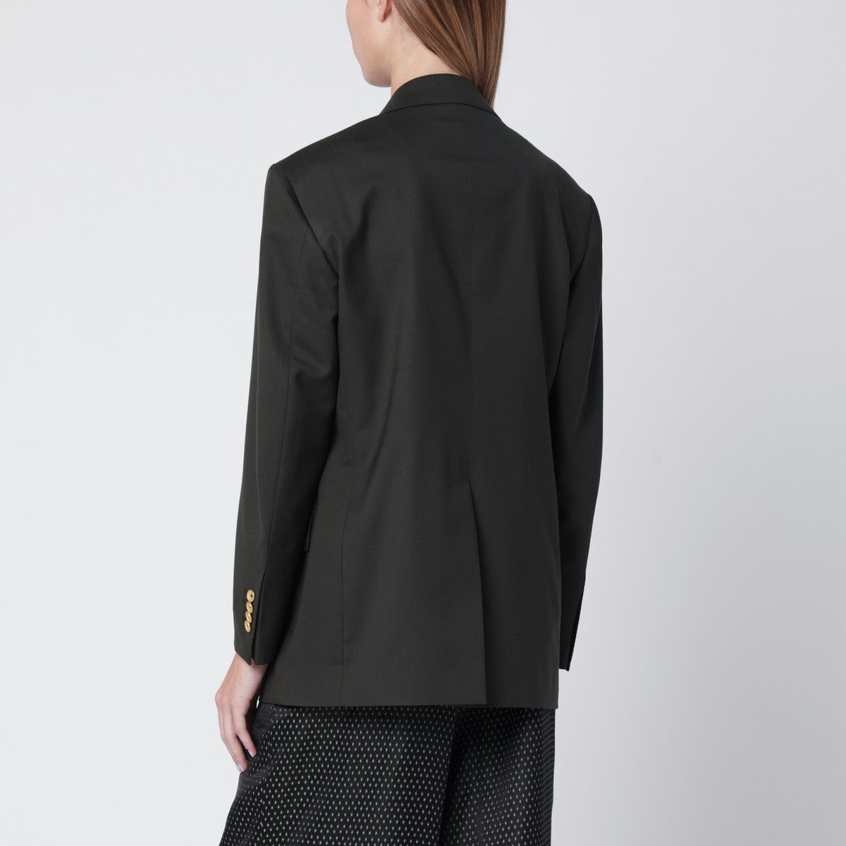 Tagliatore Dark green wool-blend double-breasted jacket Tagliatore 