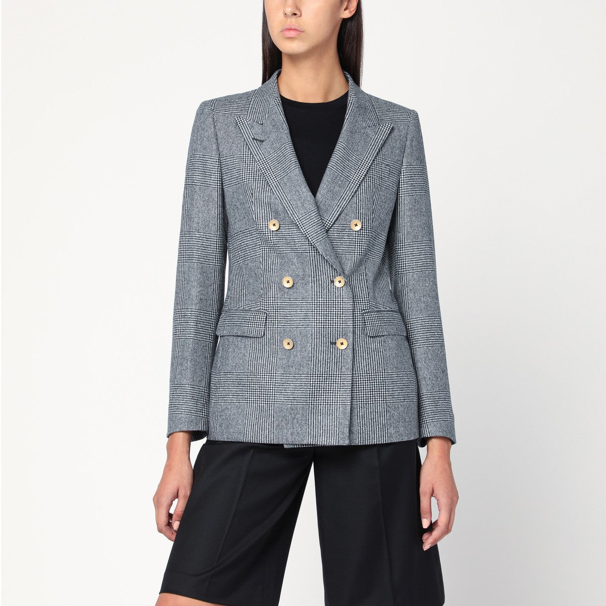 Tagliatore Double-breasted jacket in Prince of Wales wool Tagliatore 