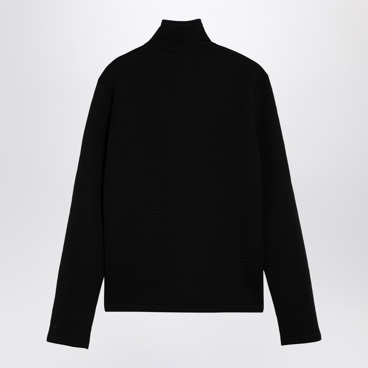 Jil Sander Black turtleneck sweater with logo patch Jil Sander 