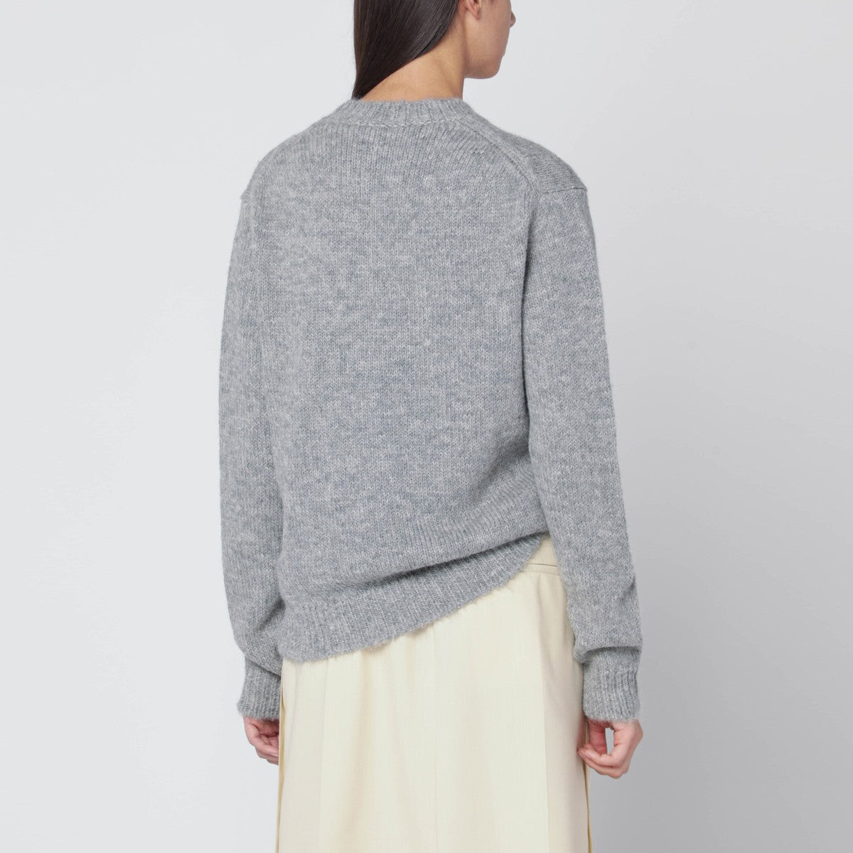 Jil Sander Light grey wool-blend sweater Jil Sander 