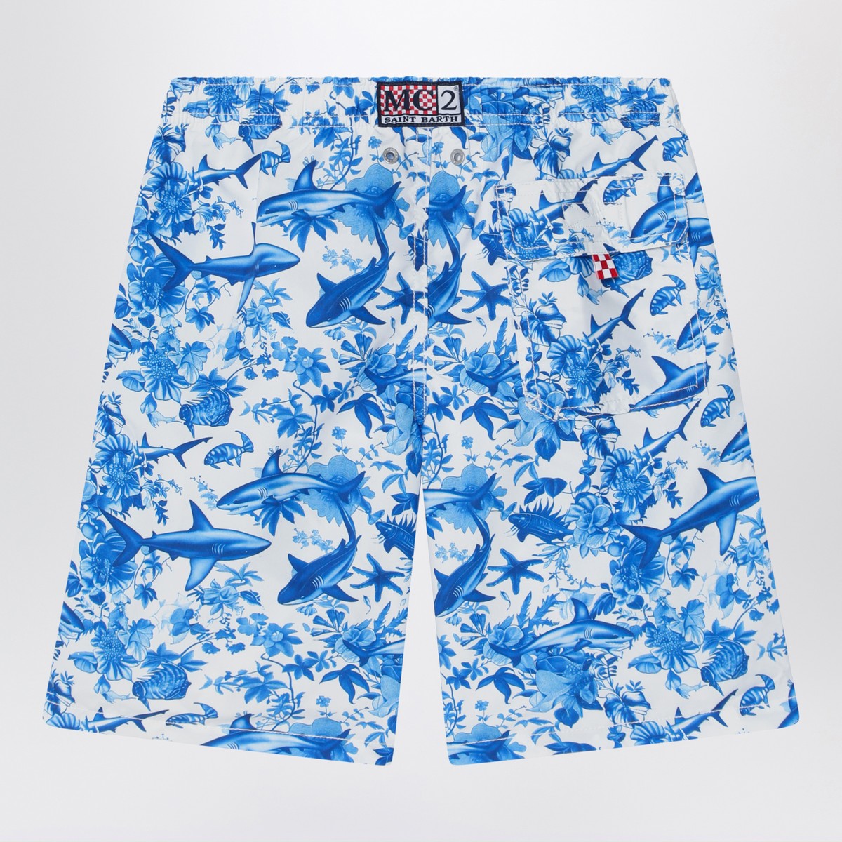 MC2 Saint Barth Jean long swimsuit with sharks MC2 Saint Barth 