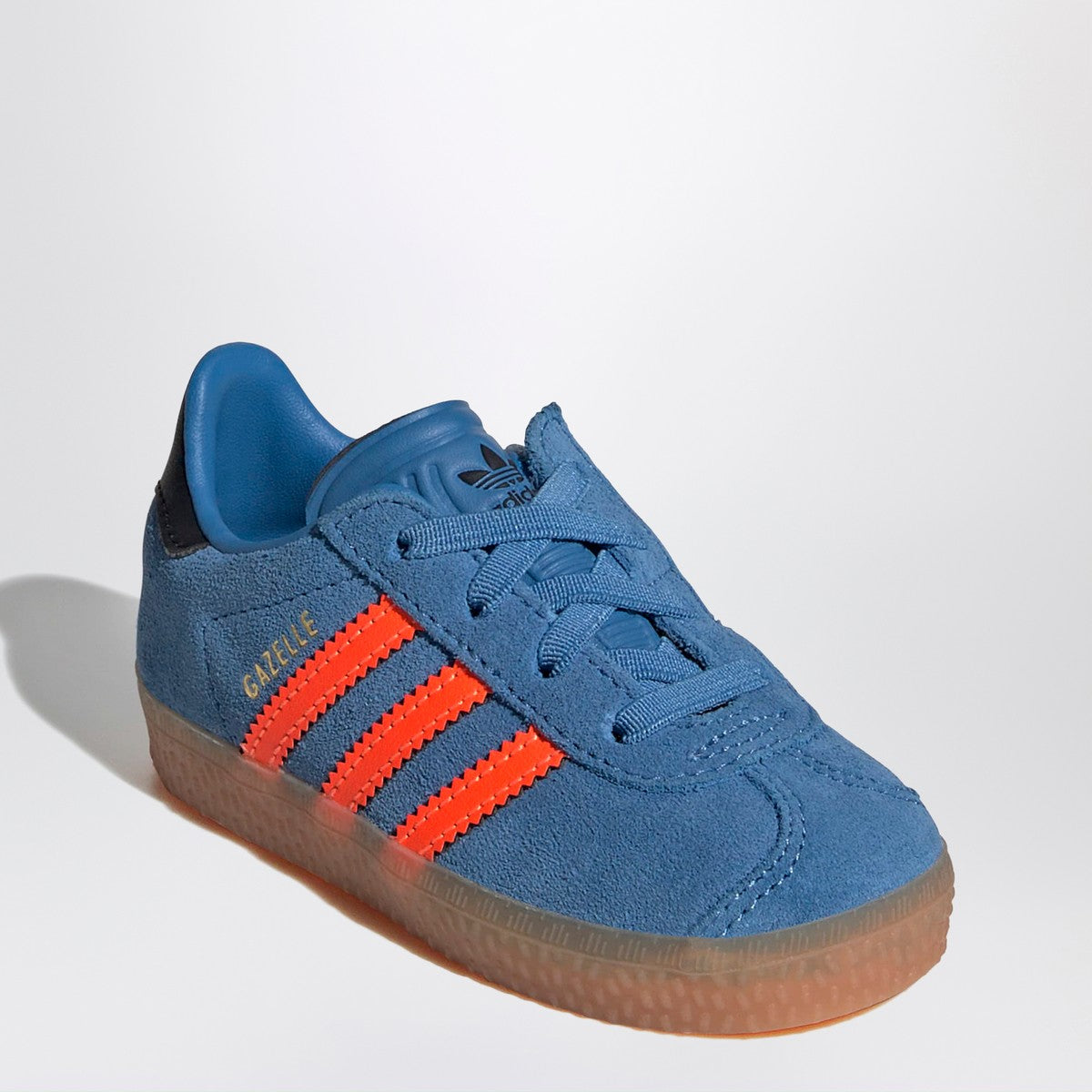 adidas Originals Gazelle Focus Blue/Solar Orange Sneaker with elasticated laces adidas Originals 