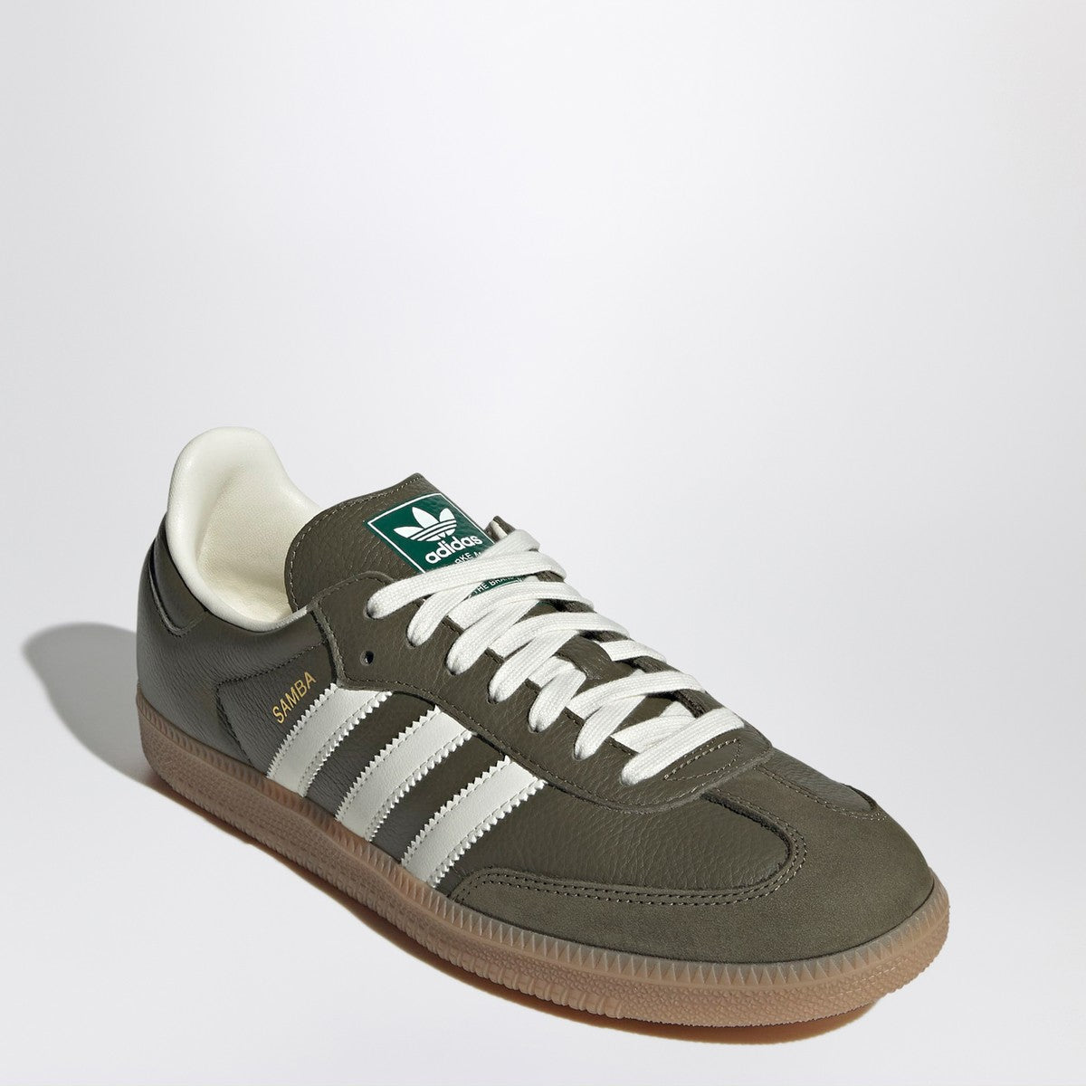 adidas Originals Sneaker Samba OG Medium Dark Khaki/Off White/Gum adidas Originals 