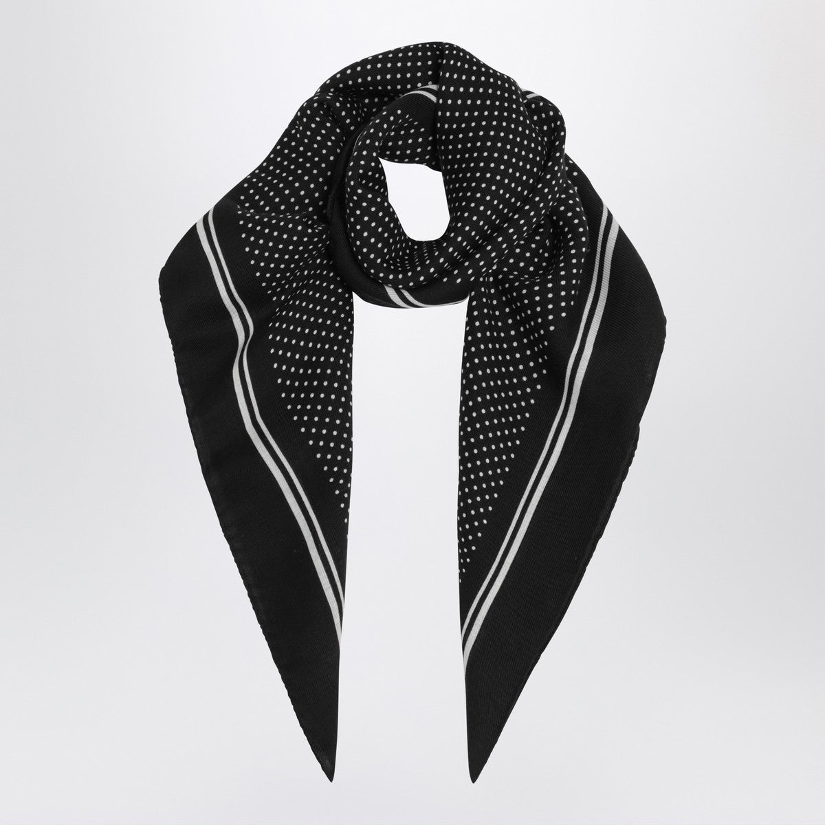 Destin Black wool polka-dot bandana Destin 