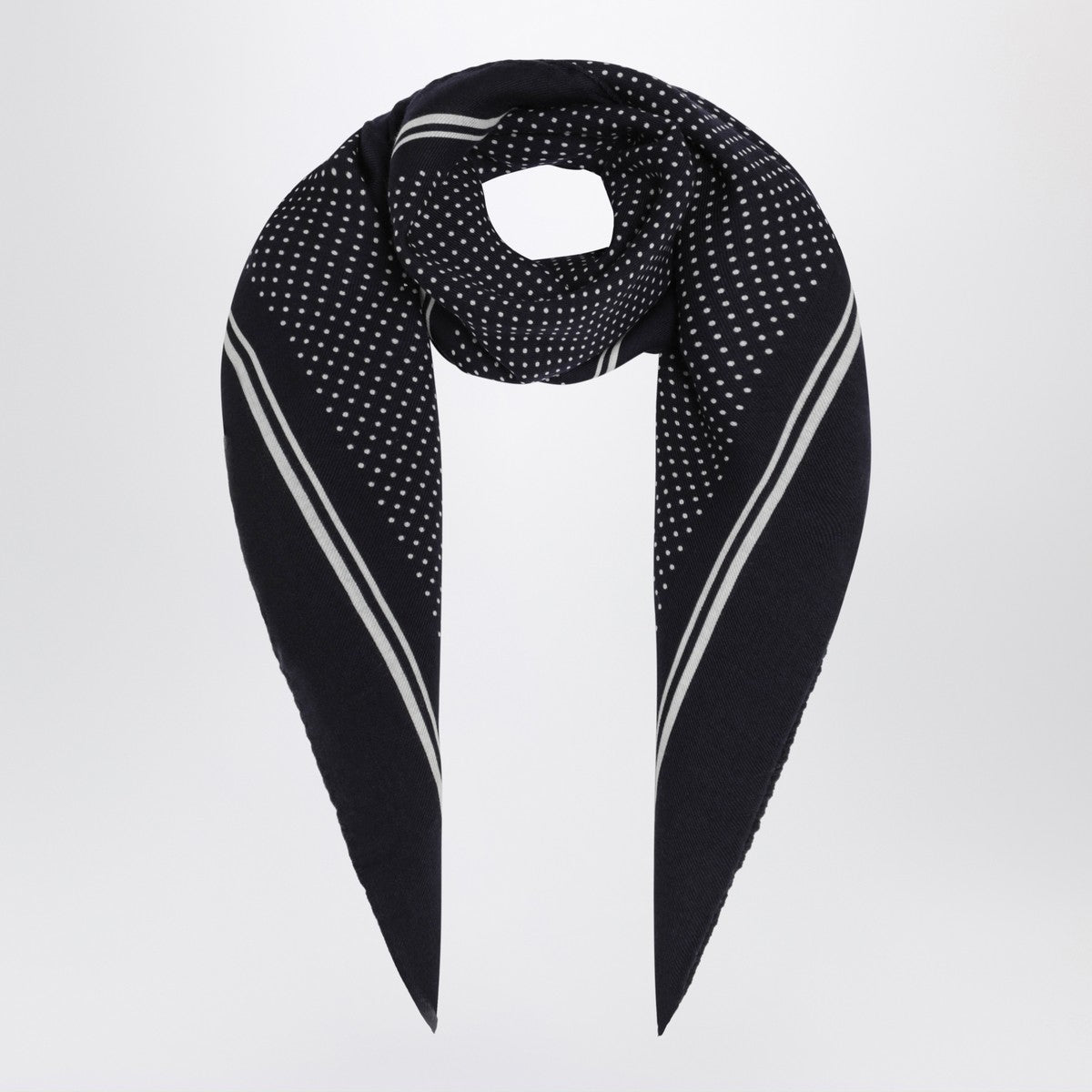 Destin Navy blue wool polka-dot bandana Destin 