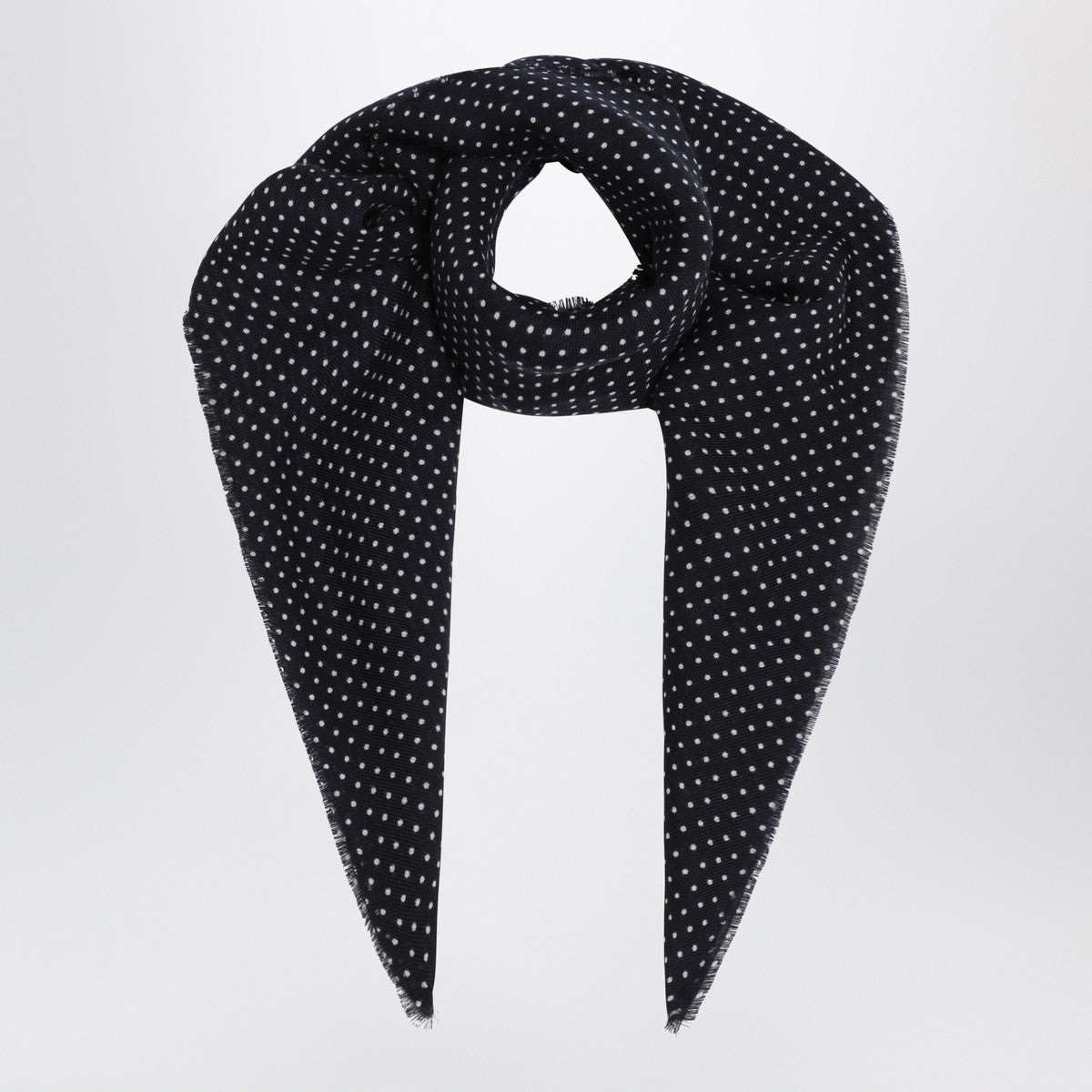 Destin Dark burgundy wool polka-dot bandana Destin 