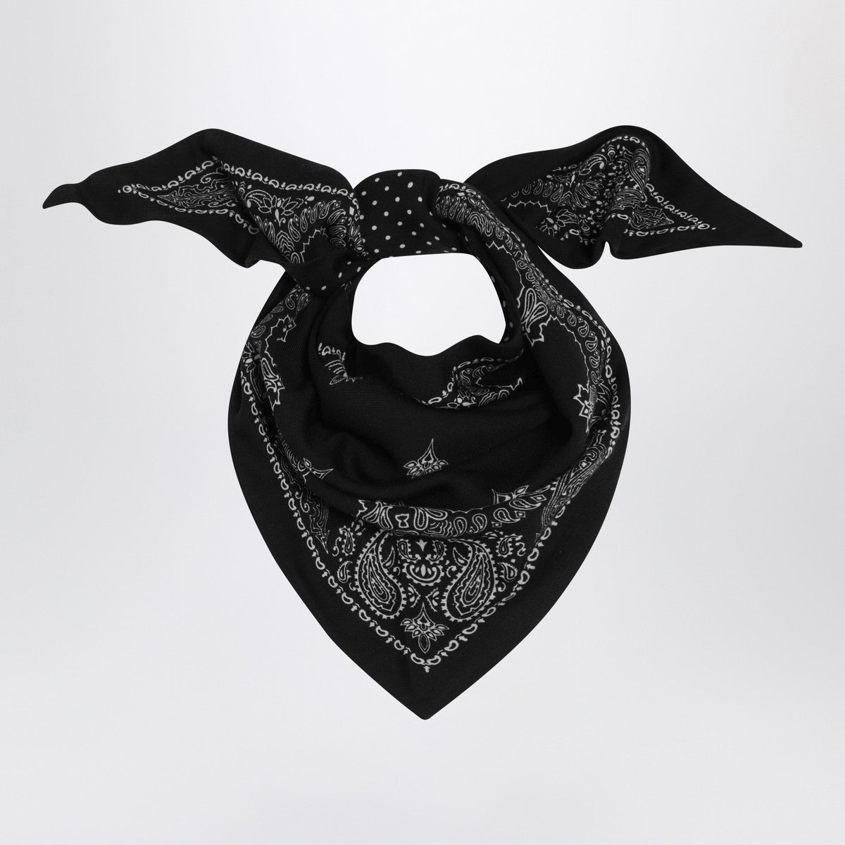Destin Paisley black wool scarf Destin 