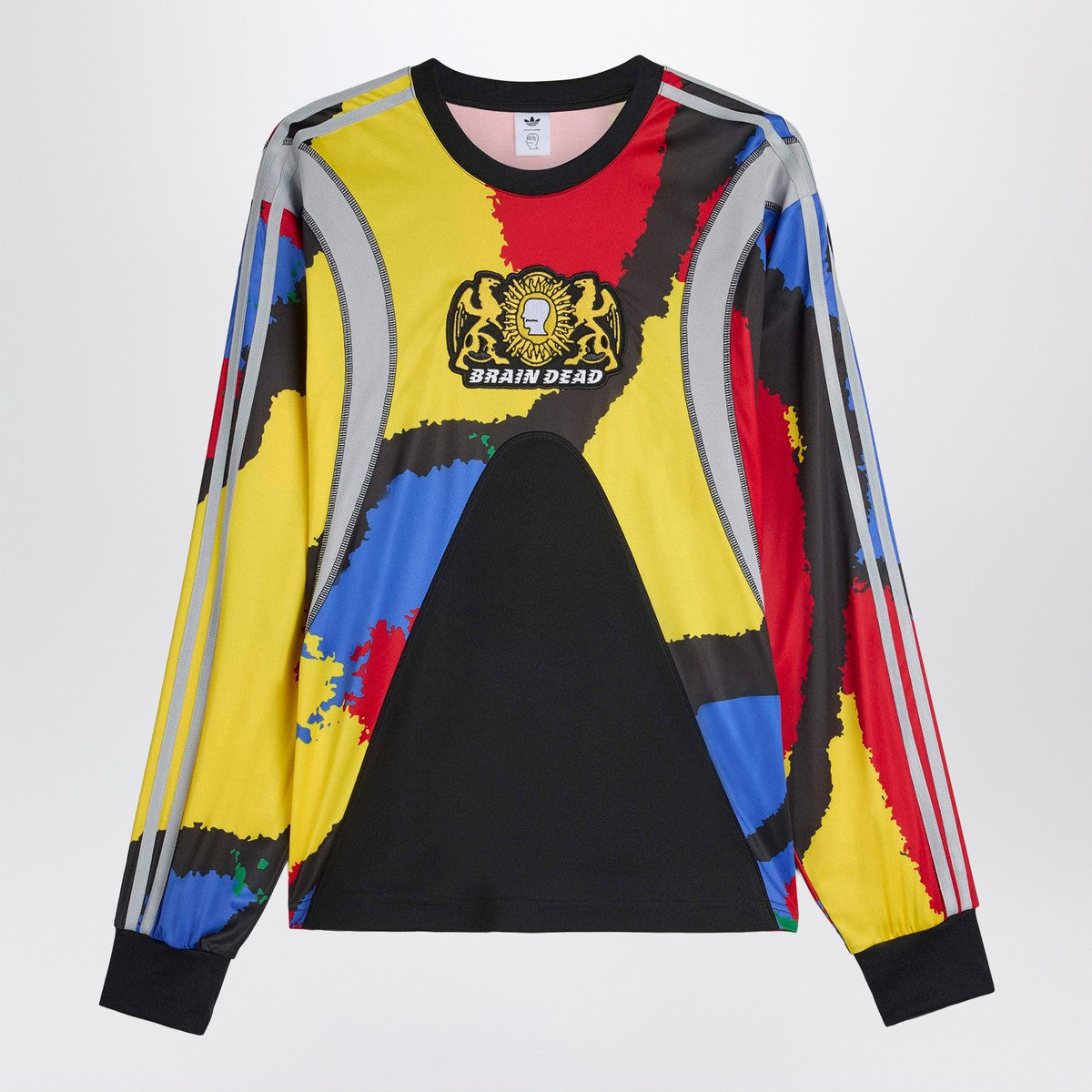 adidas x Brain Dead Black/Eqt Yellow jersey with logo patch adidas x Brain Dead 