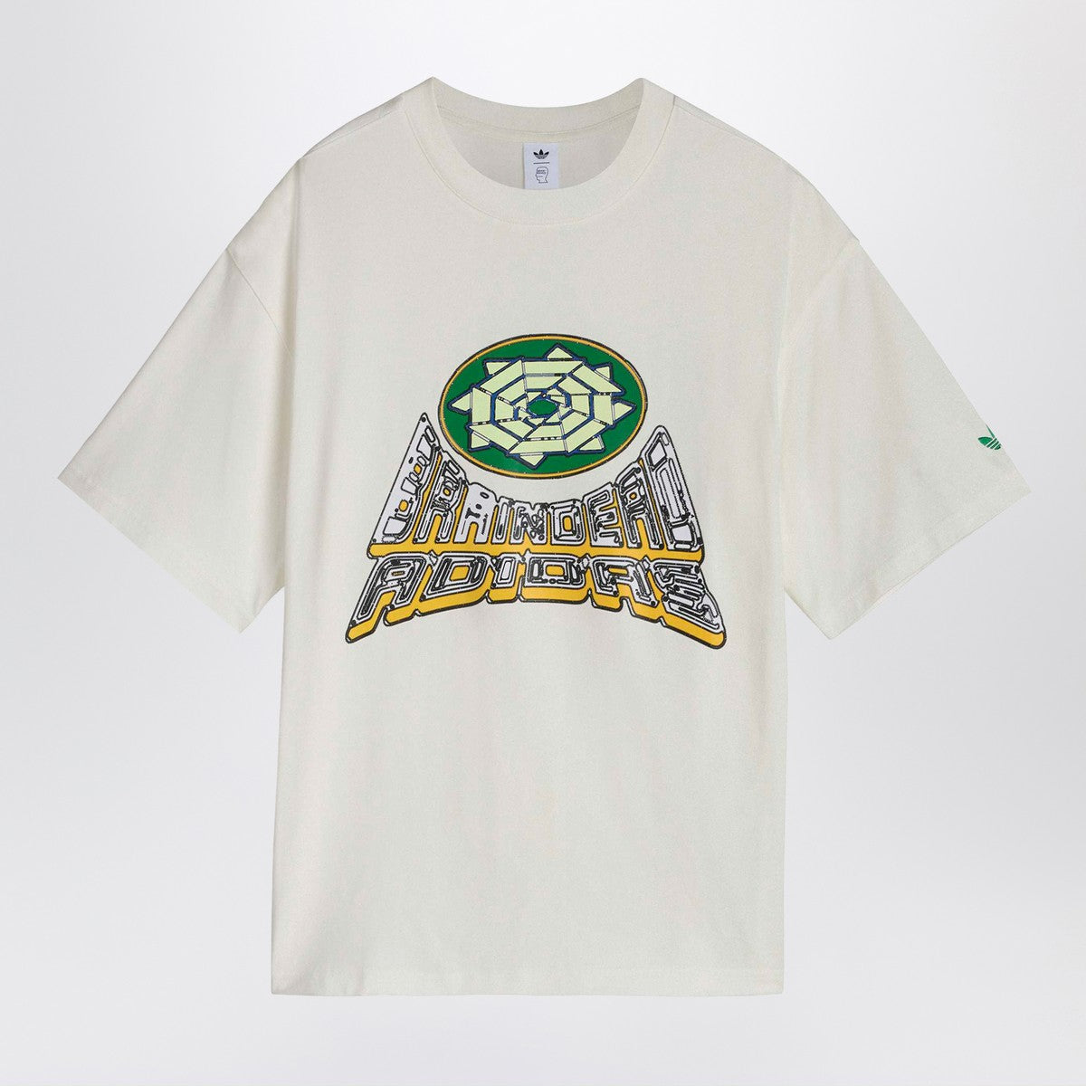 adidas x Brain Dead Core White T-shirt with logo print adidas x Brain Dead 