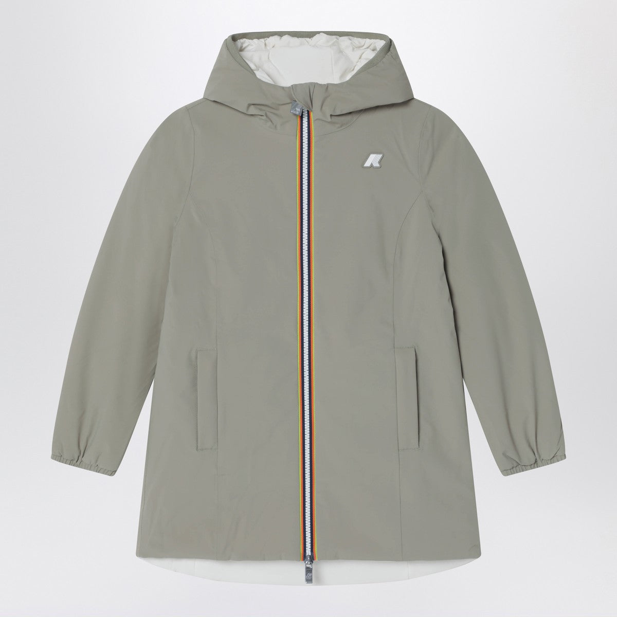 K-Way Denise Warm reversible jacket green/gardenia white K-Way 