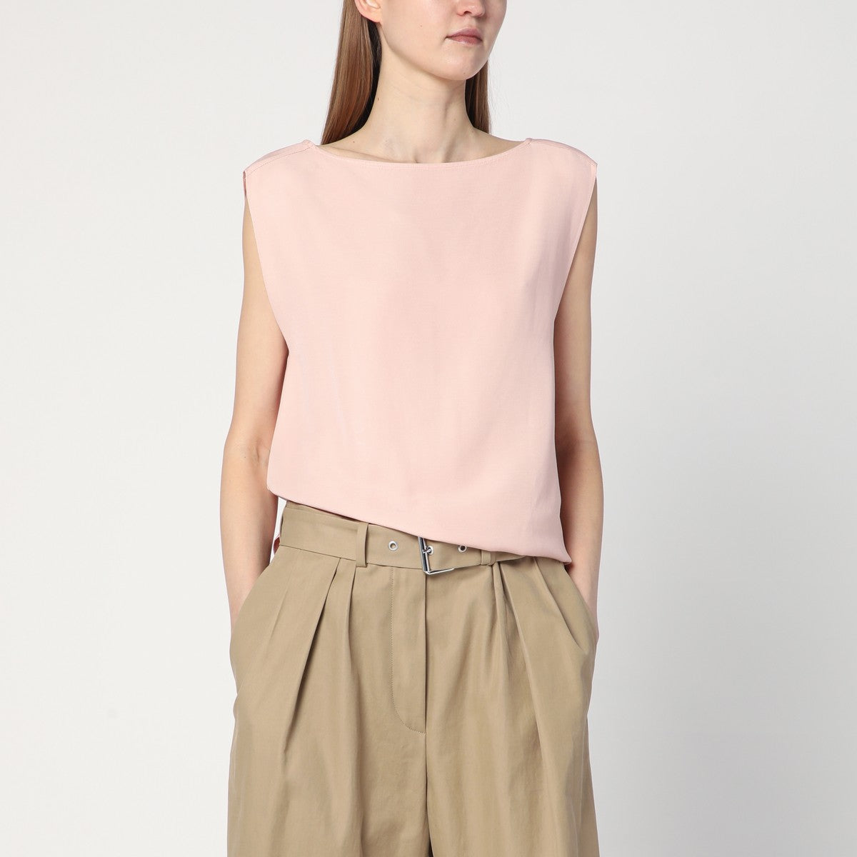 Calvin Klein Light pink blouse in linen blend Calvin Klein 