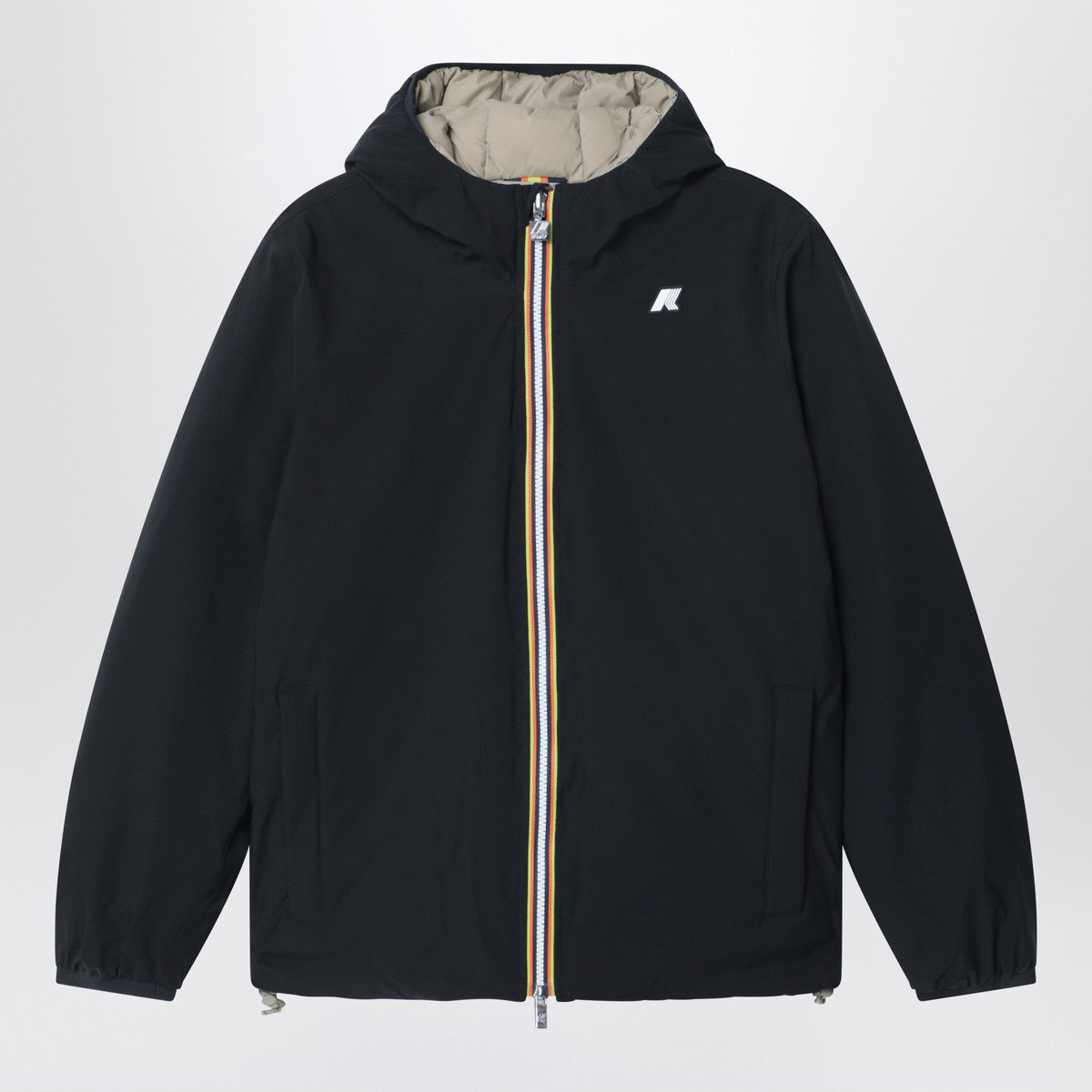 K-Way Reversible Jack jacket in black/green K-Way 