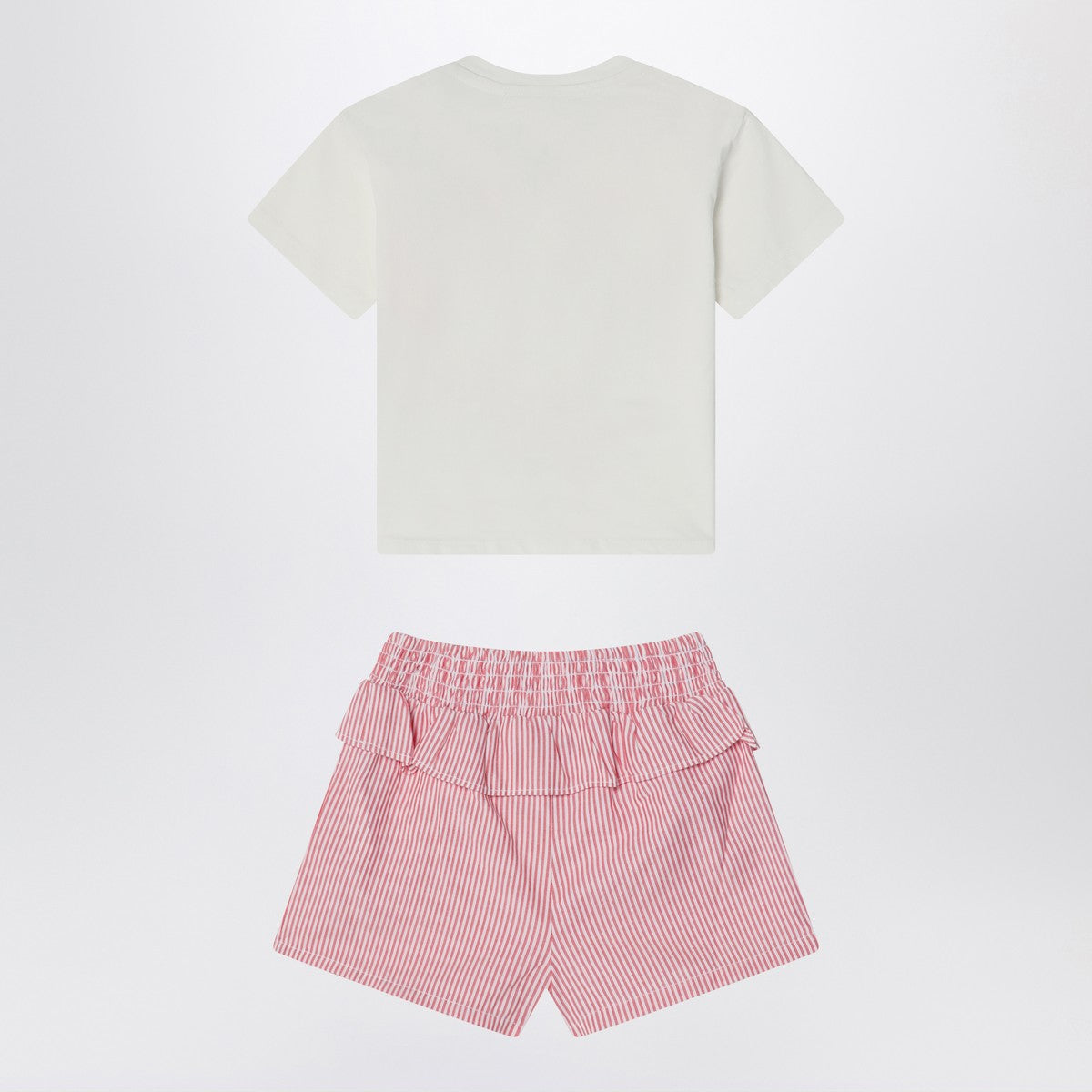 KENZO White/red two-piece suit in cotton Kenzo 