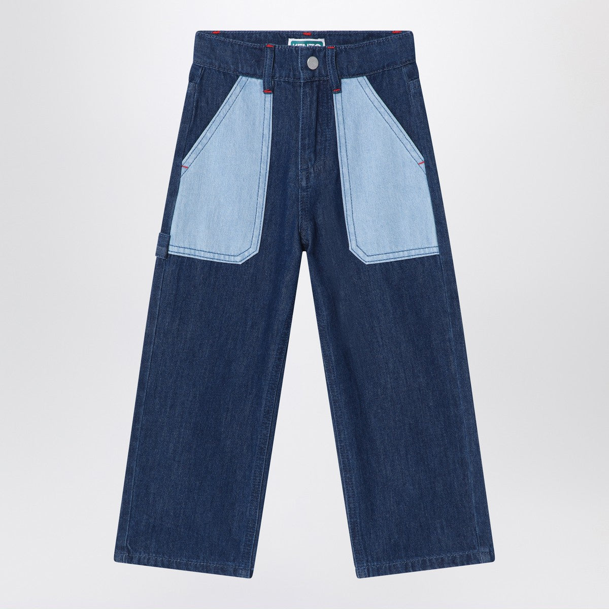 KENZO Blue/light blue jeans in denim Kenzo 