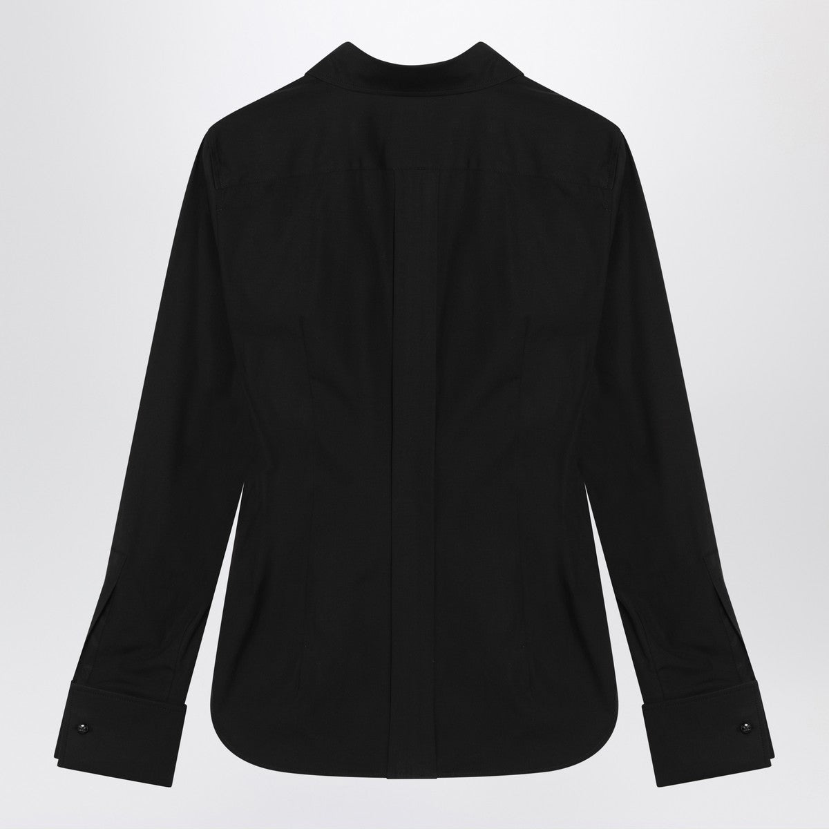 Max Mara Black cotton shirt with logo Max Mara 