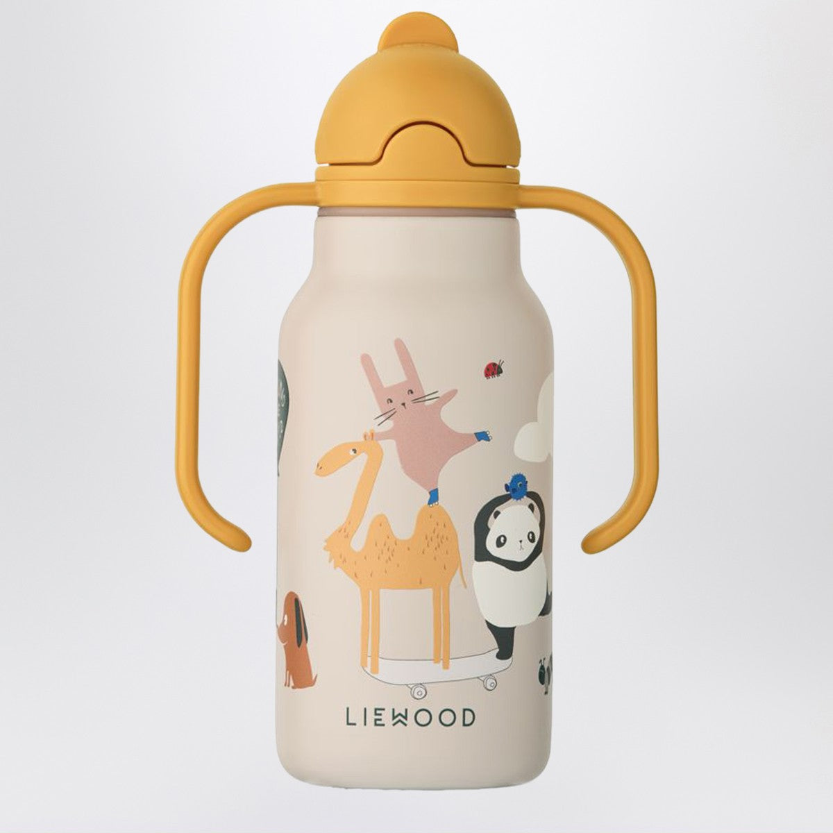 Liewood Sand-colored stainless steel thermal bottle Around the World Liewood 