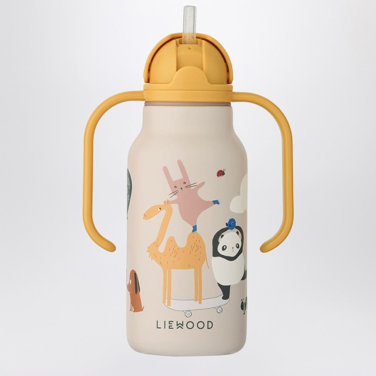 Liewood Sand-colored stainless steel thermal bottle Around the World Liewood 