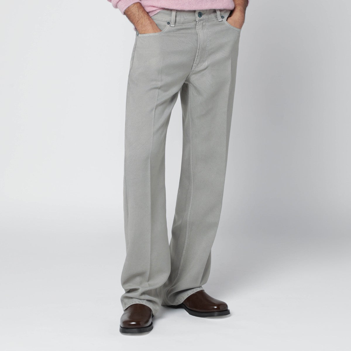 Our Legacy Light grey trousers in Japanese polyester Our Legacy 