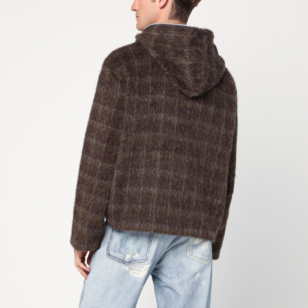 Our Legacy Check-pattern wool-blend sweatshirt Our Legacy 