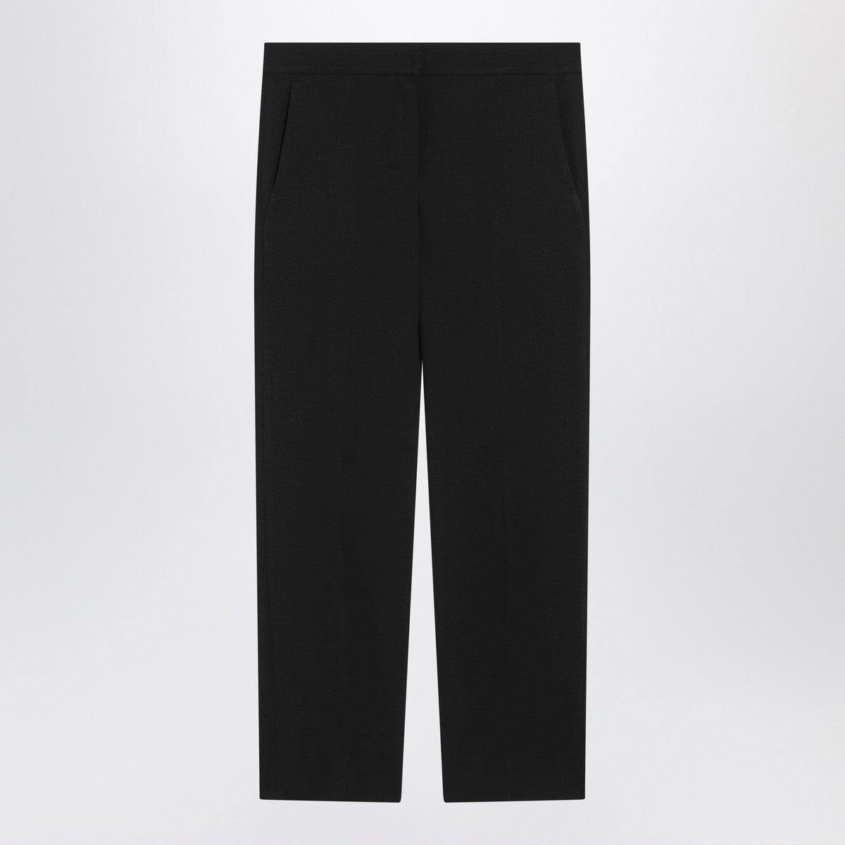 S Max Mara Black slim gabardine trousers S Max Mara 