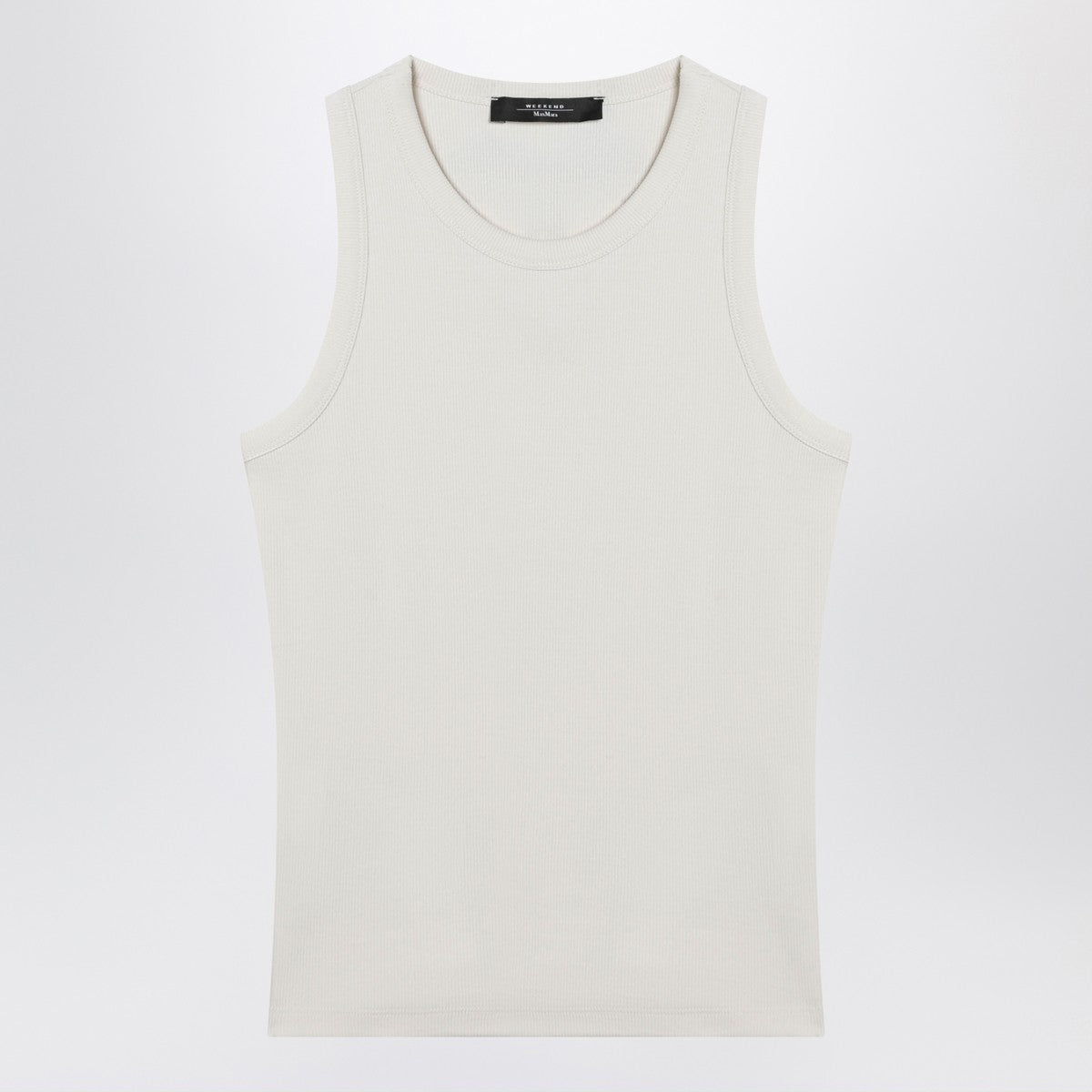 Weekend Max Mara Ivory cotton-blend tank top Weekend Max Mara 