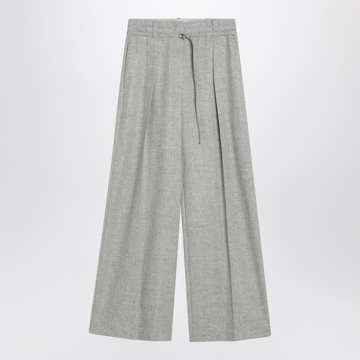 Brunello Cucinelli Wide grey trousers in wool and cashmere Brunello Cucinelli 