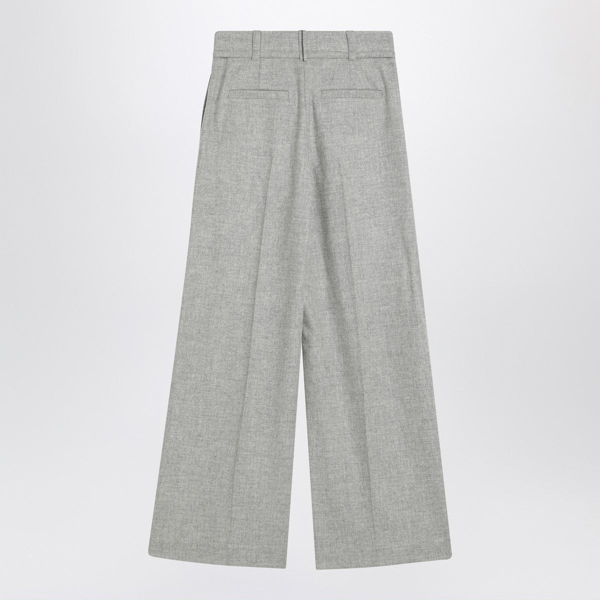 Brunello Cucinelli Wide grey trousers in wool and cashmere Brunello Cucinelli 