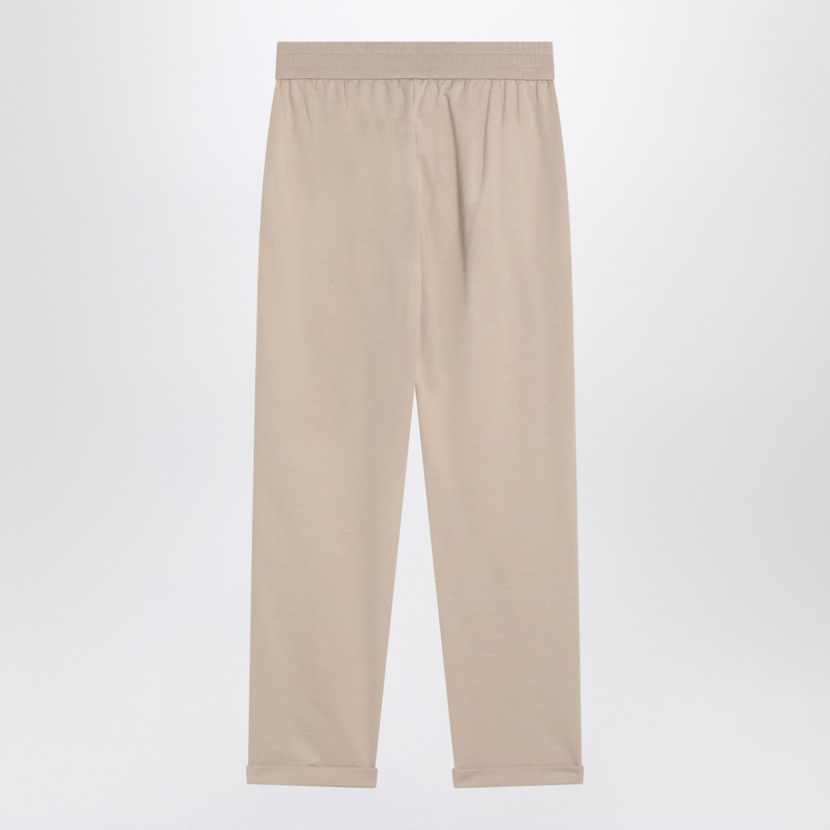 Brunello Cucinelli Beige cotton joggers Brunello Cucinelli 