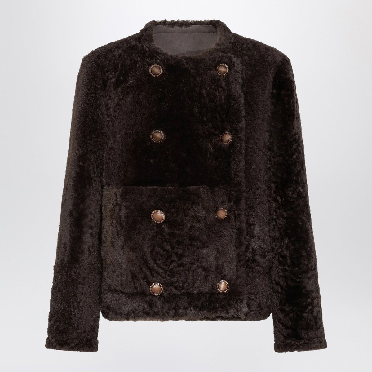 Brunello Cucinelli Reversible cropped shearling Fuzzy jacket Brunello Cucinelli 