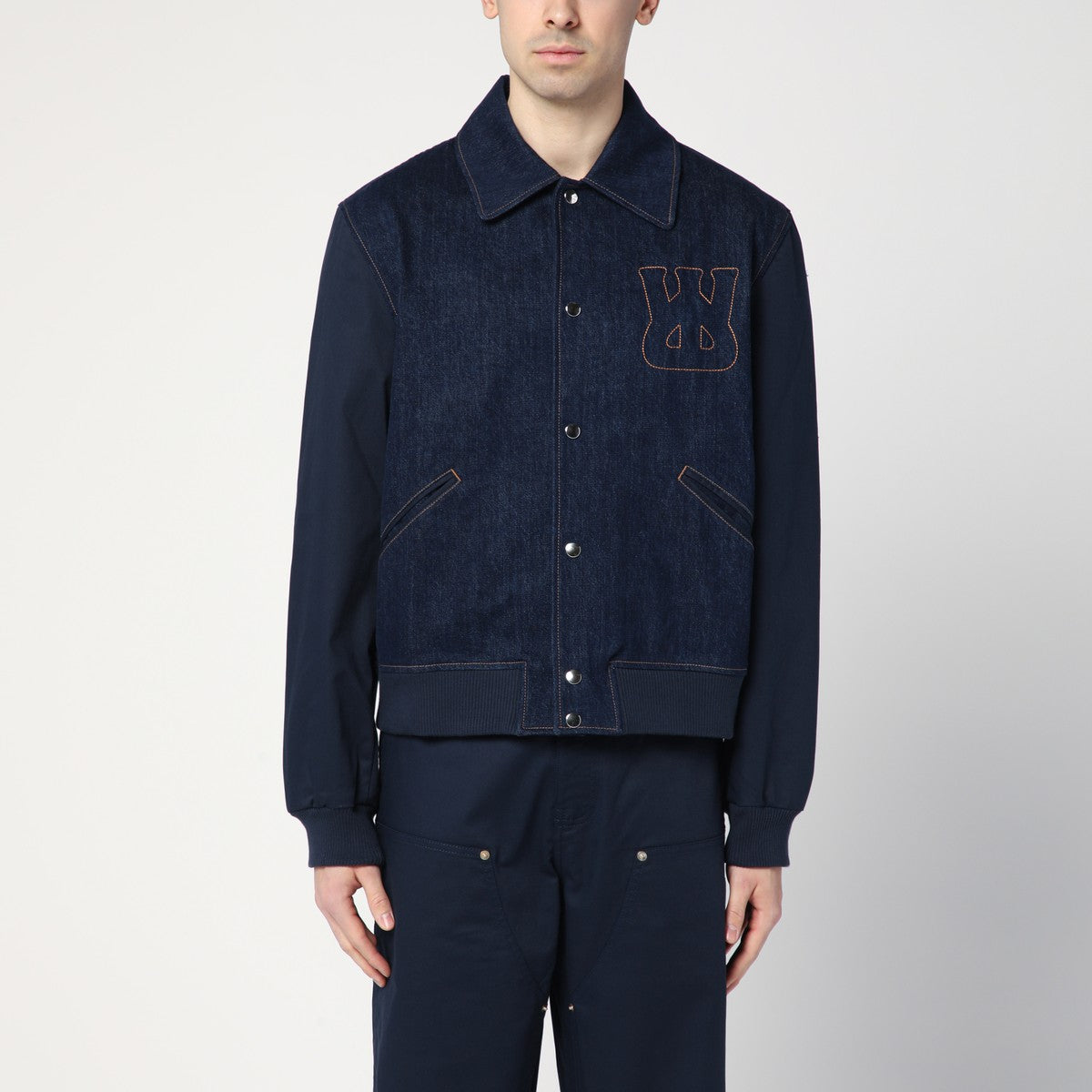 Wales Bonner Echo indigo blue denim jacket Wales Bonner 