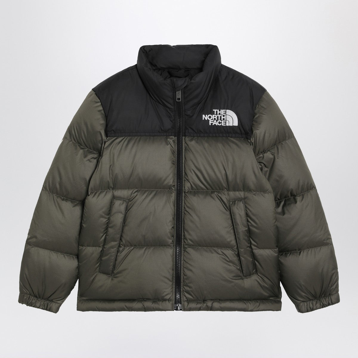 The North Face 1996 Retro Nuptse Jacket in taupe/black The North Face 