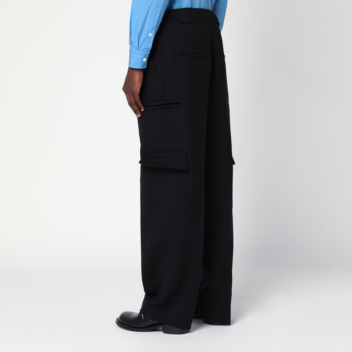 NAMACHEKO Black cargo trousers in cotton NAMACHEKO 