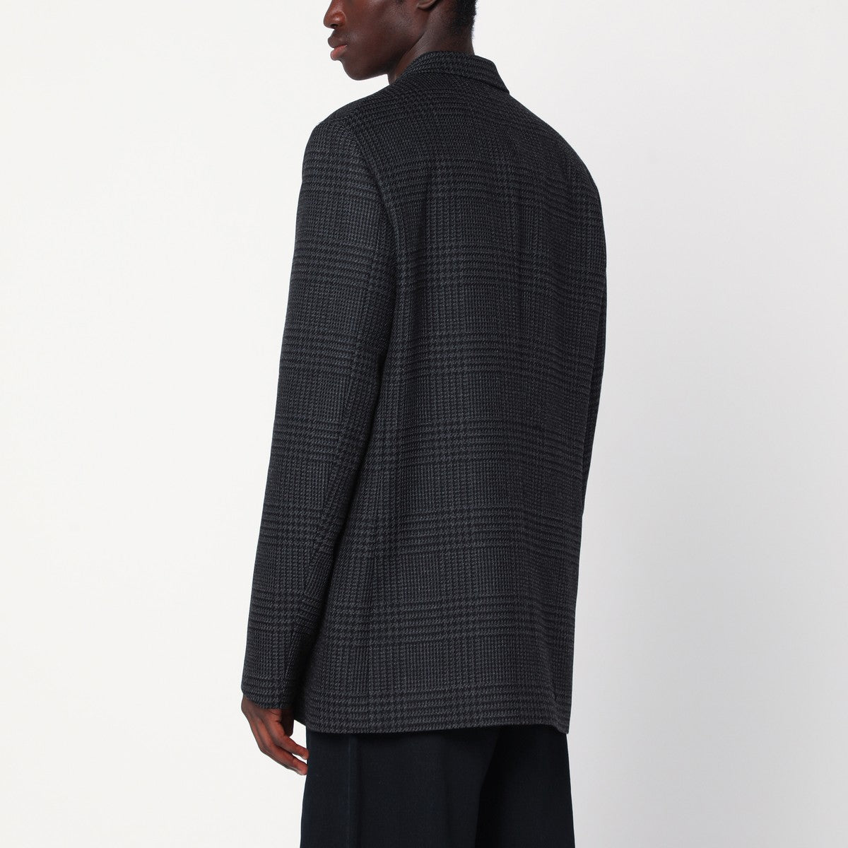 NAMACHEKO Black melange Prince of Wales jacket NAMACHEKO 