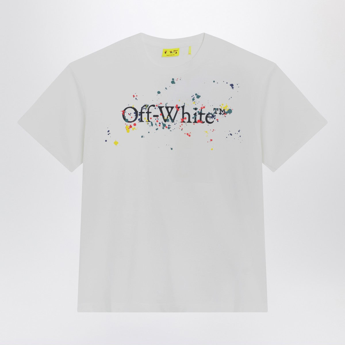 Off White Off-White™ White Big Bookish Splat Logo T-shirt Off White 